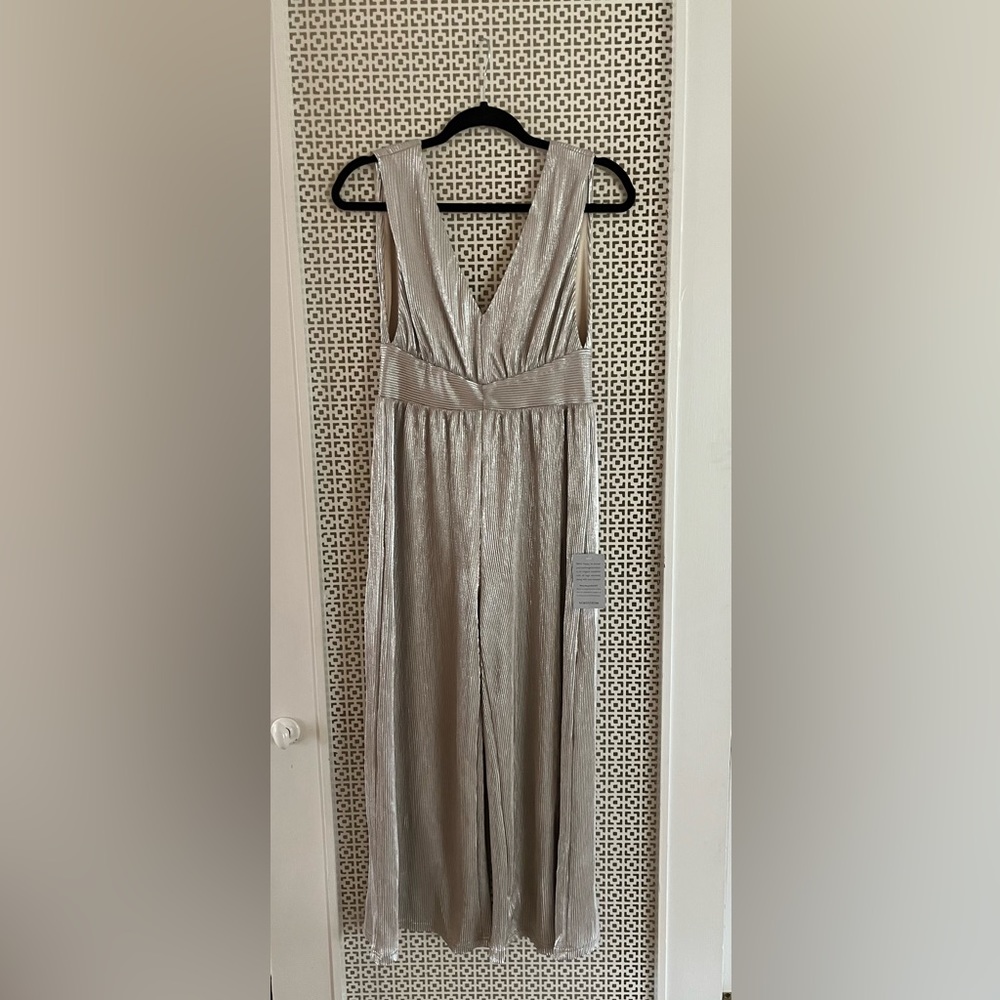 Silver Metallic Jumpsuit